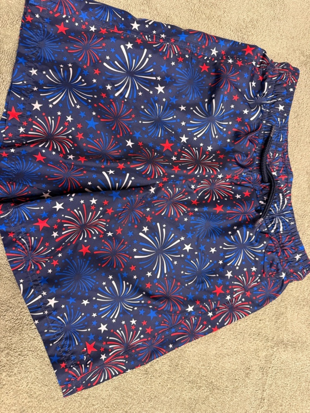 DSG Kids Fireworks Print Shorts - Navy, Red, White, Blue